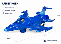Fighter Aircraft - Straaljager met rookspray en Licht effecten - Zelf rijdend