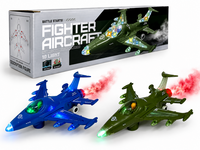 Fighter Aircraft - Straaljager met rookspray en Licht effecten - Zelf rijdend - Army Jet