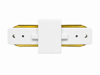 Rail Connector for LED Lamps 1-PHASE - White I-Shape