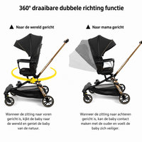 Baobaohao V16 Buggy beige &ndash; Luxe, Lichtgewicht &amp; Inklapbare Kinderwagen voor 0-3 Jaar Z