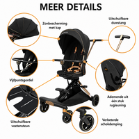 Baobaohao V16 Buggy beige &ndash; Luxe, Lichtgewicht &amp; Inklapbare Kinderwagen voor 0-3 Jaar Z