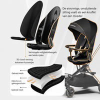 Baobaohao V16 Buggy beige &ndash; Luxe, Lichtgewicht &amp; Inklapbare Kinderwagen voor 0-3 Jaar Z