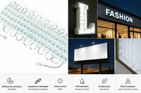 LED reclame lamp - 220V SMD LED Module Wit &ndash; 6000K Daglicht Wit &ndash; Voor Reclameletters &amp; Lichtbakken