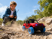 Extreme Sport Car - Rc auto - Rood - Oplaadbaar Accu + USB lader 