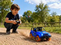 Extreme Sport Car - Rc auto - Blauw - Oplaadbaar Accu + USB lader 