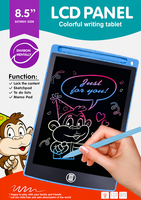 LCD Schrijfbord 8,5 Inch &ndash; Digitaal Tekenbord voor Kinderen met Stylus en incl. Batterij - Herbruikbare Tekentablet - Donker blauw