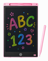 LCD Schrijfbord 10 Inch &ndash; Digitaal Tekenbord voor Kinderen met Stylus en incl. batterij - Tekentablet - Roze
