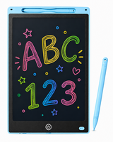 LCD Schrijfbord 10 Inch &ndash; Digitaal Tekenbord voor Kinderen met Stylus - incl. battery - Tekentablet - Licht blauw