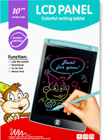 LCD Schrijfbord 10 Inch &ndash; Digitaal Tekenbord voor Kinderen met Stylus en incl. batterij - Tekentablet - Donker blauw