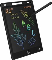 LCD Schrijfbord 8,5 Inch &ndash; Digitaal Tekenbord voor Kinderen met Stylus en incl. batterij - Herbruikbare Tekentablet - Zwart