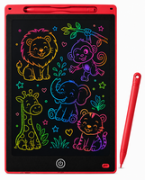 LCD Schrijfbord 12 Inch &ndash; Digitaal Tekenbord voor Kinderen met Stylus en incl. batterij - Tekentablet - Rood