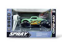 RC Stunt Spray Auto - 6 Kanaal 4WD &ndash; Drift, Zijwaarts Rijden - LED Verlichting &amp; Mist Effect