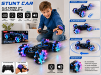RC Stunt Auto met Omni Wielen &ndash; 360&deg; Rijden, Zijwaarts Rijden, LED Verlichting &amp; Horloge Besturing