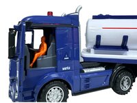 RC Long Vehicle Truck - XXL afstand bestuurbaar Tankwagen met Verlichting, Geluid en Afneembare Tanktrailer &ndash; 55 cm