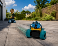 RC Mini Monster Truck - Bestuurbare Race Auto - Oplaadbaar Accu