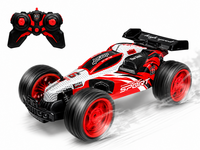 RC Race Buggy - 1:10 - Remote Controlled Sports Car - Rechargeable - Red Racer