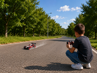 RC Race Buggy  - 1:10 - bestuurbare Sport Auto - Oplaadbaar - Red Racer