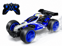 RC Race Buggy - 1:10 - Remote Controlled Sports Car - Rechargeable - Blue Racer