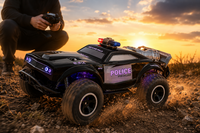 ROCK Crawler - Rc politie auto - Off-Road - 2.4GHZ - 1:8 - 911 RC Police Car