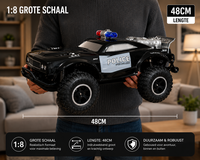 ROCK Crawler - Rc politie auto - Off-Road - 2.4GHZ - 1:8 - 911 RC Police Car