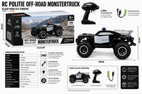 ROCK Crawler - Rc politie auto - Off-Road - 2.4GHZ - 1:8 - 911 RC Police Car