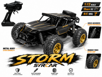 SYRCAR&reg; - Monster Storm Rc Auto - 2.4ghz - 15KM/U - Metal Body - 1:12