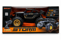 SYRCAR&reg; - Monster Storm Rc Auto - 2.4ghz - 15KM/U - Metal Body - 1:12
