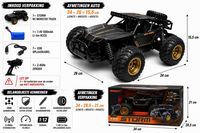 SYRCAR&reg; - Monster Storm Rc Auto - 2.4ghz - 15KM/U - Metal Body - 1:12