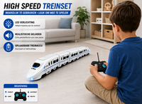 RC Bullet Train - Afstand bestuurbaar trein - met trein geluid en led licht - Oplaadbaar - 4-Delig