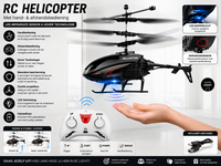 RC Helicopter - met Hand en Afstandsbediening Bestuurbaar 
