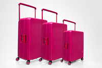Bubule - Kofferset Donker roze - Harde koffer  - 3-delig - TSA Slot - Brede Handgreep