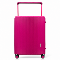 Hardcase koffer Handbagage  Donker roze - 55 cm - TSA Slot - brede handgreep Bubule 