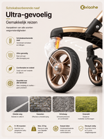 Kinderwagen Kxiaohe  K3 Buggy - Luxe, Lichtgewicht &amp; Inklapbare vanaf 6 maanden - Zwart Groen