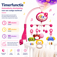 IBI-IRN Muzikale Baby Mobiel met Projector - Muziek &amp; 360&deg; Rotatie en Timer