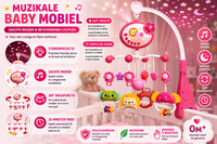 IBI-IRN Muzikale Baby Mobiel met Projector - Muziek &amp; 360&deg; Rotatie en Timer
