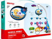 IBI-IRN Muzikale Baby Mobiel met Projector, Muziek &amp; 360&deg; Rotatie en Timer