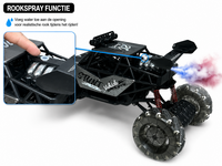 MAX DRIVE RC Monstertruck 1/8 XXL met 360&deg; Drift, Rookfunctie, LED - 2.4GHZ - Omni Wielen