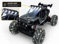 MAX DRIVE RC Monstertruck 1/8 XXL met 360&deg; Drift, Rookfunctie, LED - 2.4GHZ - Omni Wielen