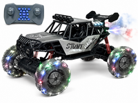 MAX DRIVE RC Monstertruck 1/8 XXL met 360&deg; Drift, Rookfunctie, LED - 2.4GHZ - Omni Wielen