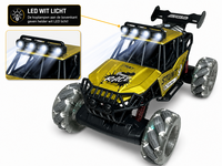 MAX DRIVE RC Monstertruck 1:8 XXL met 360&deg; Drift, Rookfunctie, LED - 2.4GHZ - Omni Wielen