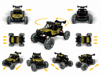 MAX DRIVE RC Monstertruck 1:8 XXL met 360&deg; Drift, Rookfunctie, LED - 2.4GHZ - Omni Wielen