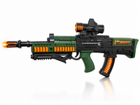 Assault Sound Rifle - met 3D licht en geluid - tril effect - bewegende kogelriem - 60CM