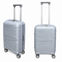 Handbagage koffer 55CM Grijs - 4 wielen 360 graden spinner