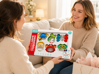 IBI-IRN - Baby Handbel rammelaar bijtring set van 6 stuks
