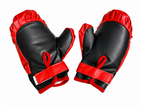 Kinder Bokszak Set met Bokshandschoenen &ndash; Rood/Zwart