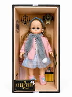 Cufan Knuffelpop  - zacht lijfje en Vinyl - Twinkle Twinkle Little Star muziekje - babypop 40CM