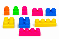 Kidz Time Blocks - Bouwblokken Set &ndash; 30 stuks Grote Bouwstenen voor Peuters -in Opbergtas