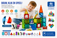 Magnetische Tegels Bouwstenen Oceaan 46 Stuks &ndash; Educatief Magnetisch Speelgoed voor Kinderen vanaf 3 Jaar