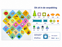Magnetische Bouwstenen 96 Stuks &ndash; Bouwtegels Ruimtevaart &amp; Knikkerbaan