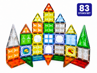 Magnetische Bouwstenen 83 Stuks &ndash; Magnetische Tegels Bouwset